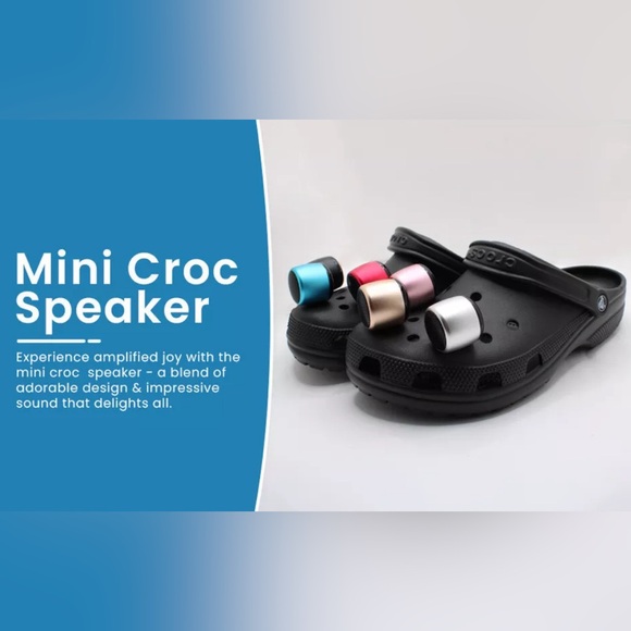 Mini Bluetooth Speaker Croc Charms Wireless (Red) - Picture 4 of 11